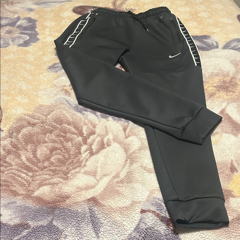 Nike Kids Charcoal Joggers with White Accents
